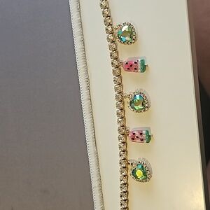 Betsey Johnson Summer Watermelon Popsicle Necklace